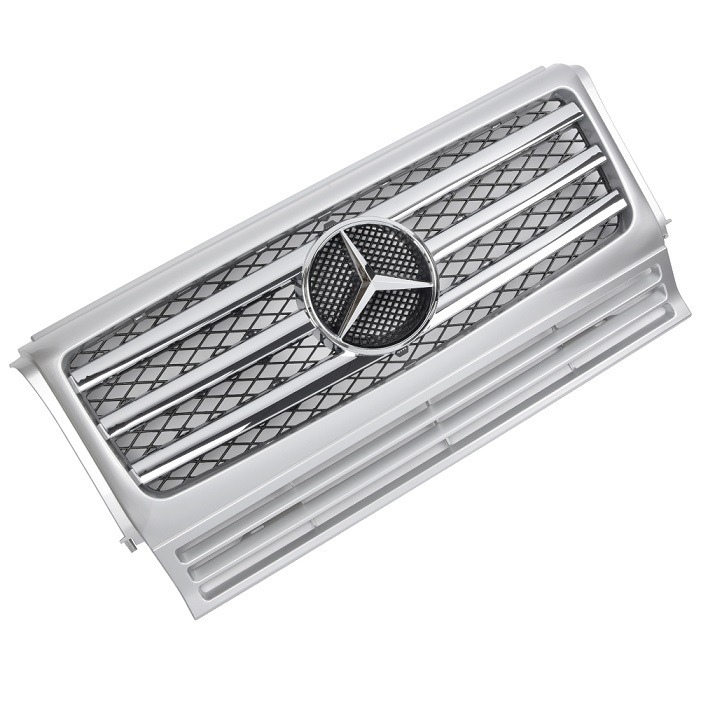 Grelha Frontal Mercedes Classe G W463 Cinza/Cromado