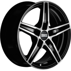 FONDMETAL 8100 17x7 5x115 ET42 -GLOSSY BLACK MACHINED