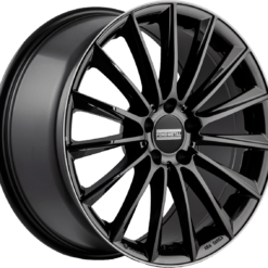 FONDMETAL AIDON 19x8 5x112 ET48 -GLOSSY BLACK MACHINED LIP