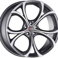 MAK LARIO 17x7,5 5x110 ET39 -GUN METALLIC MIRROR FACE