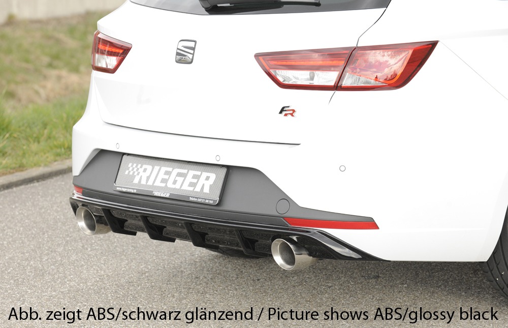Difusor Seat Leon FR (5F) 5-dr. (ST/station wagon) 01.13-12.16 -Preto Mate - Image 2