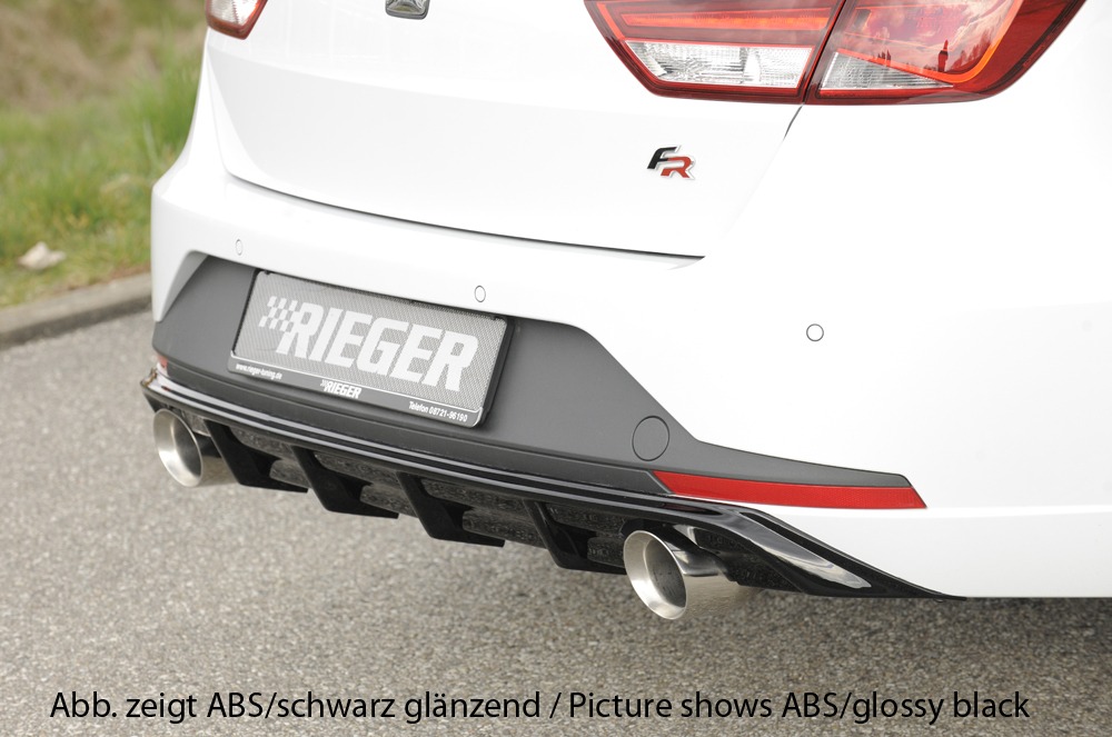 Difusor Seat Leon FR (5F) 5-dr. (ST/station wagon) 01.13-12.16 -Preto Mate - Image 3