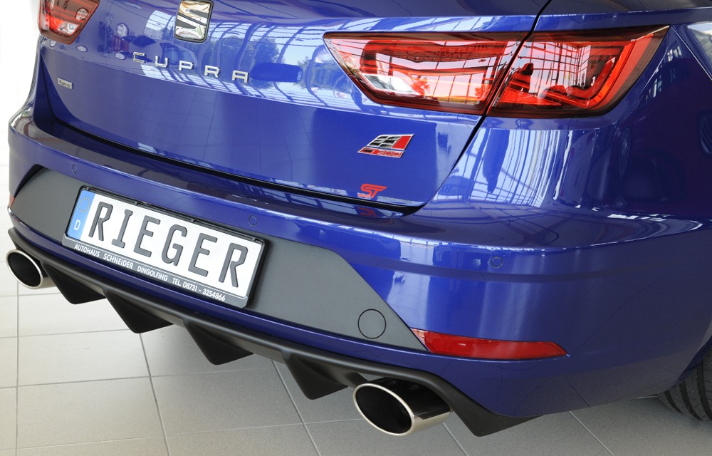 Difusor Seat Leon Cupra (5F) 5-dr. (ST/station wagon) 01.17- -Preto Mate - Image 4