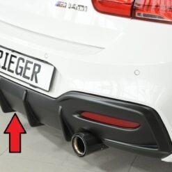 Difusor BMW 1-series F21  (1K2) sedan / 2-dr. 05.2015-  LCI  -Preto Mate