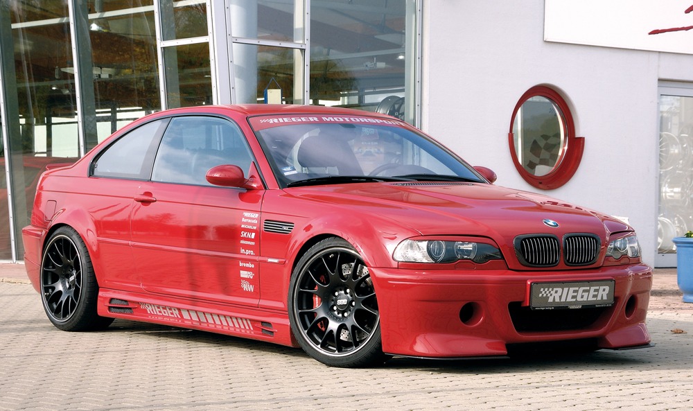 Spoiler / Lip BMW 3-series E46 M3 coupe 06.00- Preto Mate - Image 4