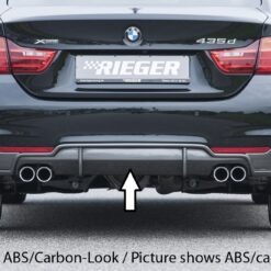 Difusor BMW 4-series F36  (3C) gran coupe (5-dr.) 07.15-  LCI  -Preto Mate