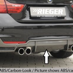 Difusor BMW 4-series F36  (3C) gran coupe (5-dr.) 07.15-  LCI  -Preto Mate