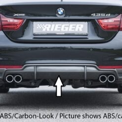 Difusor BMW 4-series F36  (3C) gran coupe (5-dr.) 07.15-  LCI  -Preto Mate