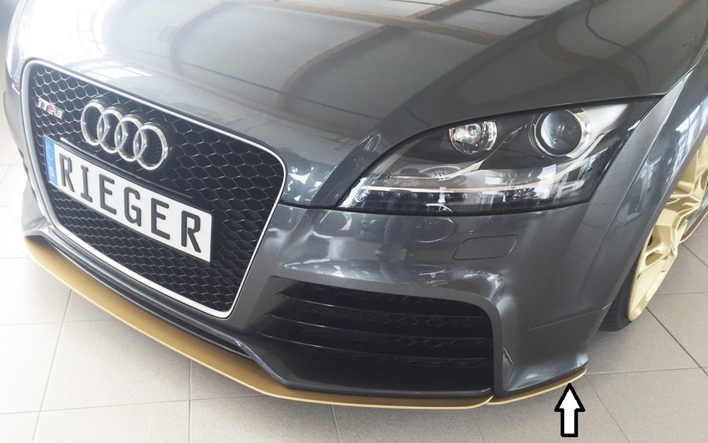 Spoiler / Lip Audi TT RS (8J) roadster 09.09- Preto Mate (Não S-LINE) - Image 3