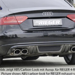 Difusor Audi A5 (B8/B81) sportback 06.07-07.11  (Não SLINE) -Preto Mate