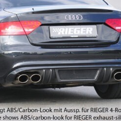 Difusor Audi A5 (B8/B81) sportback 06.07-07.11  (S-LINE) -Preto Mate