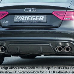 Difusor Audi A5 S5 (B8/B81) sportback 10.11-06.16  (S-LINE) -Preto Mate