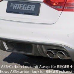 Difusor Audi A4 S4 (B8/B81) sedan 11.08-12.11  (S-LINE) -Preto Mate