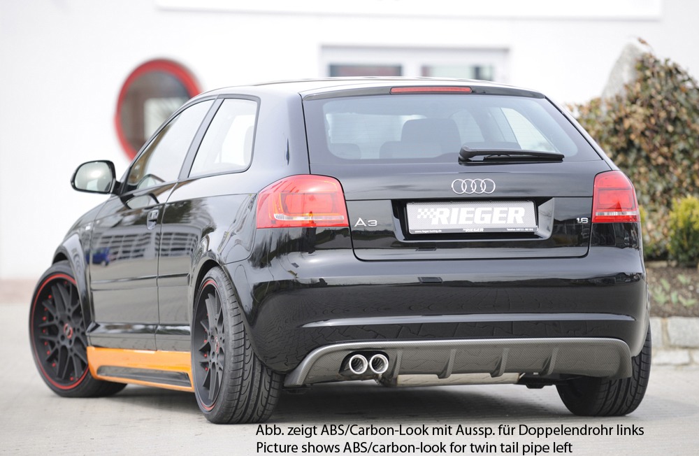 Difusor Audi A3 (8P) convertible 07.08- (Não SLINE) -Preto Mate - Image 4