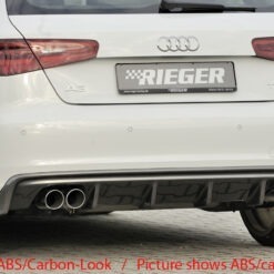 Difusor Audi A3 (8V) 5-dr. (sportback 8VA) 07.12-08.16  (Não SLINE) -Preto Mate