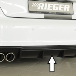 Difusor Audi A3 S3 (8V) 5-dr. (sportback 8VA) 05.13-08.16  (S-LINE) -Preto Mate