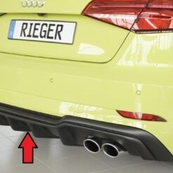 Difusor Audi A3 S3 (8V) 5-dr. (sportback 8VA) 09.16-  (S-LINE) -Preto Mate