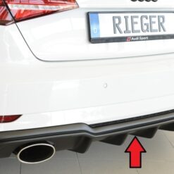 Difusor Audi A3 S3 (8V) 5-dr. (sportback 8VA) 09.16-  (S-LINE) -Preto Mate