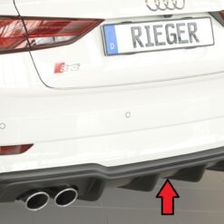 Difusor Audi A3 S3 (8V) 5-dr. (sedan 8VS) 09.16-  (S-LINE) -Preto Mate