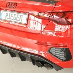 Alternative view of Difusor Audi A3 S3 (GY) 5-dr. (sedan) 07.20-05.24  (S-LINE) -Preto Mate