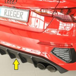 Difusor Audi A3 (GY) 5-dr. (sedan) 11.19- Preto Mate (S-LINE)