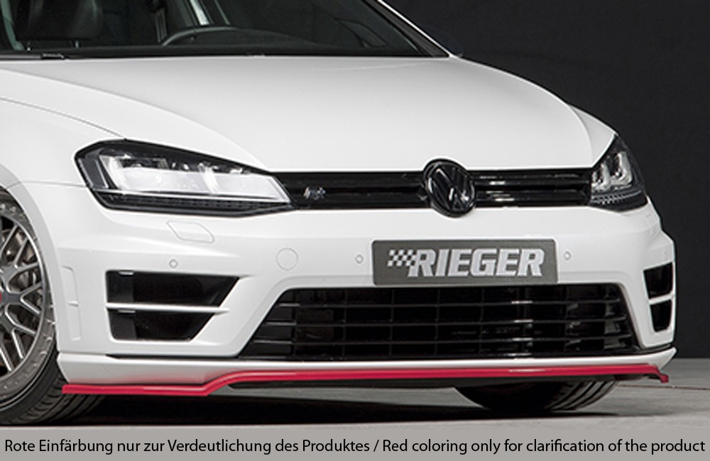 Spoiler / Lip VW Golf 7 R-Line 3-dr. 10.12-12.16 Preto Mate - Image 3