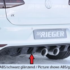 Difusor VW Golf 7 R 5-dr. 12.13-12.16   -Preto Mate