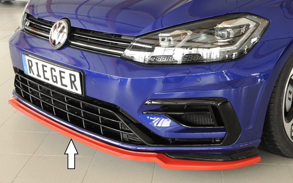 Spoiler / Lip VW Golf 7 R-Line 3-dr. 02.17- Preto Mate - Image 2