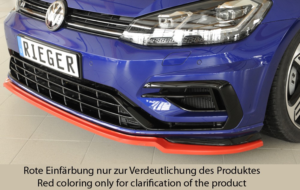 Spoiler / Lip VW Golf 7 R-Line 3-dr. 02.17- Preto Mate - Image 4