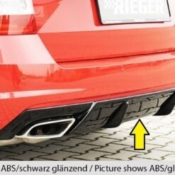 Difusor Skoda Octavia RS (5E) sedan 06.13-01.17   -Preto Mate