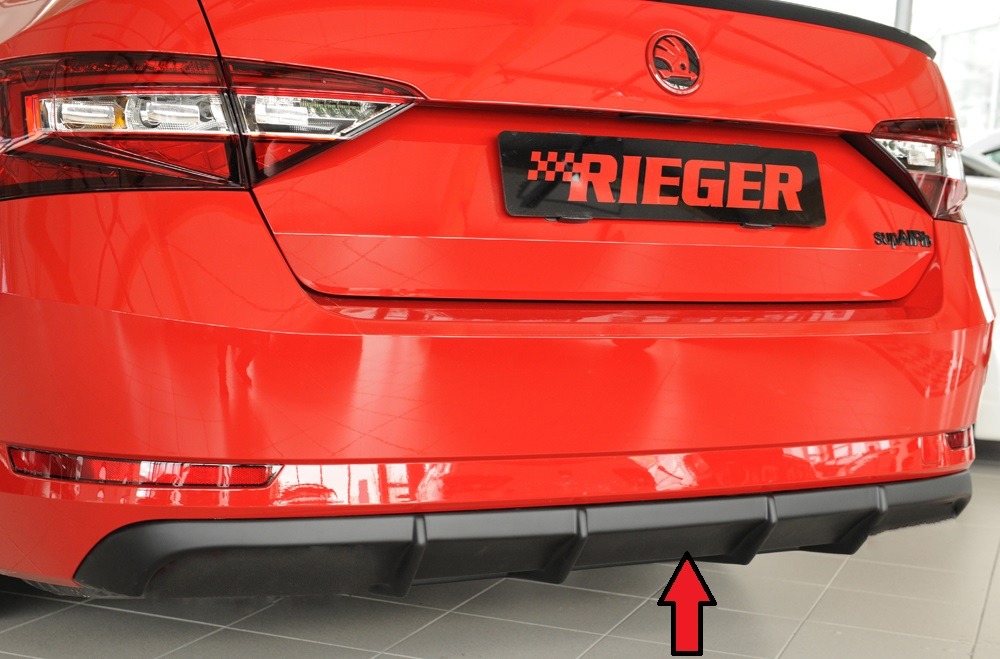 Difusor Skoda Superb III (3T/3V) sedan 11.18-07.19 (bis Facelift 2) -Preto Mate