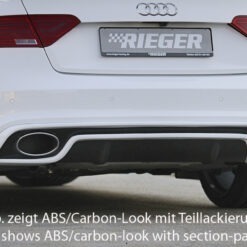 Difusor Audi A5 S5 (B8/B81) coupe 10.11-06.16  (S-LINE) -Preto Brilhante