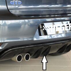 Difusor VW Golf 6 GTD 5-dr.   -Preto Brilhante