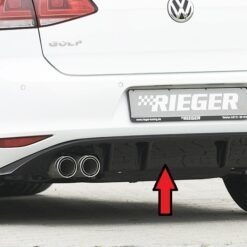 Difusor VW Golf 7 GTD 5-dr. 06.13-12.16   -Preto Brilhante