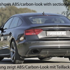 Alternative view of Difusor Audi A5 S5 (B8/B81) sportback 10.11-06.16  (S-LINE) -Preto Brilhante