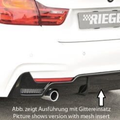 Difusor BMW 4-series F36  (3C) gran coupe (5-dr.) 07.15-  LCI  -Preto Brilhante