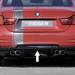 Difusor BMW 4-series F36  (3C) gran coupe (5-dr.) 07.15-  LCI  -Preto Brilhante