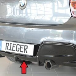 Difusor BMW 1-series F21  (1K2) sedan / 2-dr. 09.12-03.2015   -Preto Brilhante