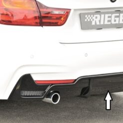 Difusor BMW 4-series F36  (3C) gran coupe (5-dr.) 07.15-  LCI  -Preto Brilhante