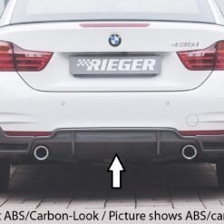Difusor BMW 4-series F36  (3C) gran coupe (5-dr.) 07.15-  LCI  -Preto Brilhante