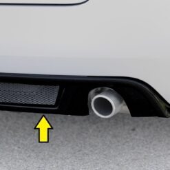 Difusor Audi A4 (8H) convertible 04.02-12.05   -Preto Brilhante