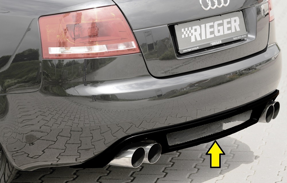Difusor Audi A4 (8H) convertible 04.02-12.05 -Preto Brilhante