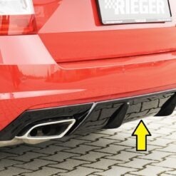 Difusor Skoda Octavia RS (5E) sedan 06.13-01.17   -Preto Brilhante