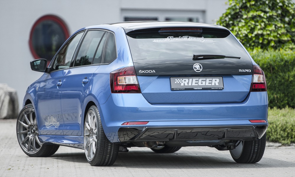 Difusor Skoda Rapid (NH) spaceback 07.12-04.17 -Preto Brilhante - Image 3