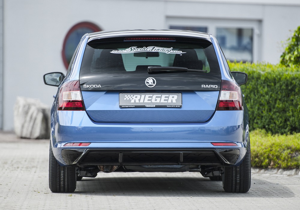 Difusor Skoda Rapid (NH) spaceback 07.12-04.17 -Preto Brilhante - Image 4