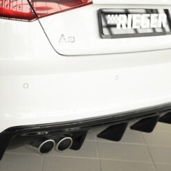 Alternative view of Difusor Audi A3 (8V) 5-dr. (sportback 8VA) 07.12-08.16  (Não SLINE) -Preto Brilhante