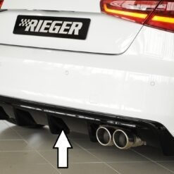 Difusor Audi A3 (8V) 5-dr. (sportback 8VA) 07.12-08.16  (Não SLINE) -Preto Brilhante