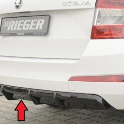 Difusor Skoda Octavia (5E) sedan 02.17-03.20   -Preto Brilhante