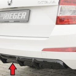 Difusor Skoda Octavia (5E) sedan 02.17-03.20   -Preto Brilhante