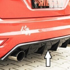 Difusor Ford Focus 2 ST 5-dr. 02.08-01.11   -Preto Brilhante